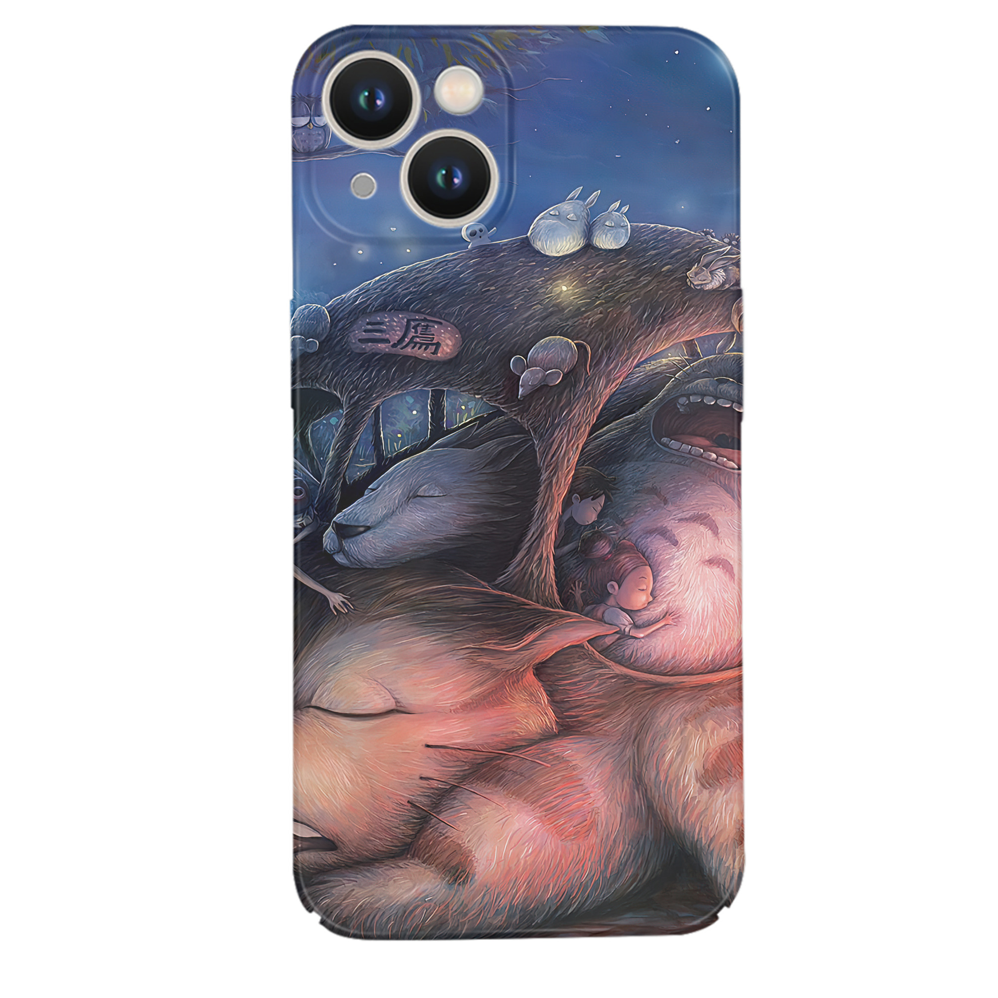 （画像用） となりのトトロ 草壁メイ 草壁サツキ My Neighbor Totoro Satsuki Kusakabe Mei Kusakabe 【iPhone 14シリーズ対応】ハードケース